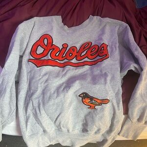 Orioles Gray Sweatshirt with Bird Logo
